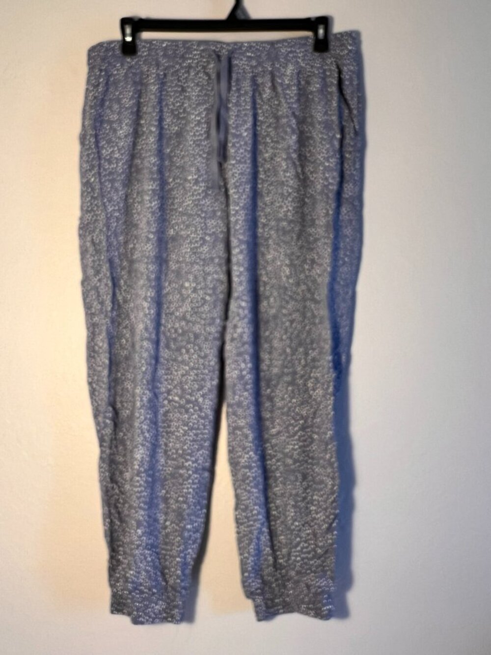 NWOT Size XXL Como Vintage Women's Blue Jogger Pants Rayon Elastic Drawstring